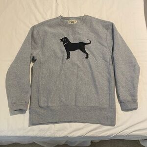 The Black Dog Classic Heavyweight Crew, Grey, Size L